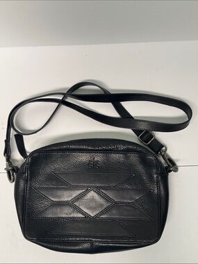 STS Ranchwear Black Kia Leather Crossbody Bag